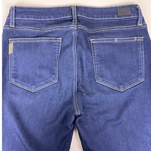 Paige Skyline Skinny Jeans Dark Indigo Mid Rise Stretch Denim Womens 31 - Picture 11 of 12